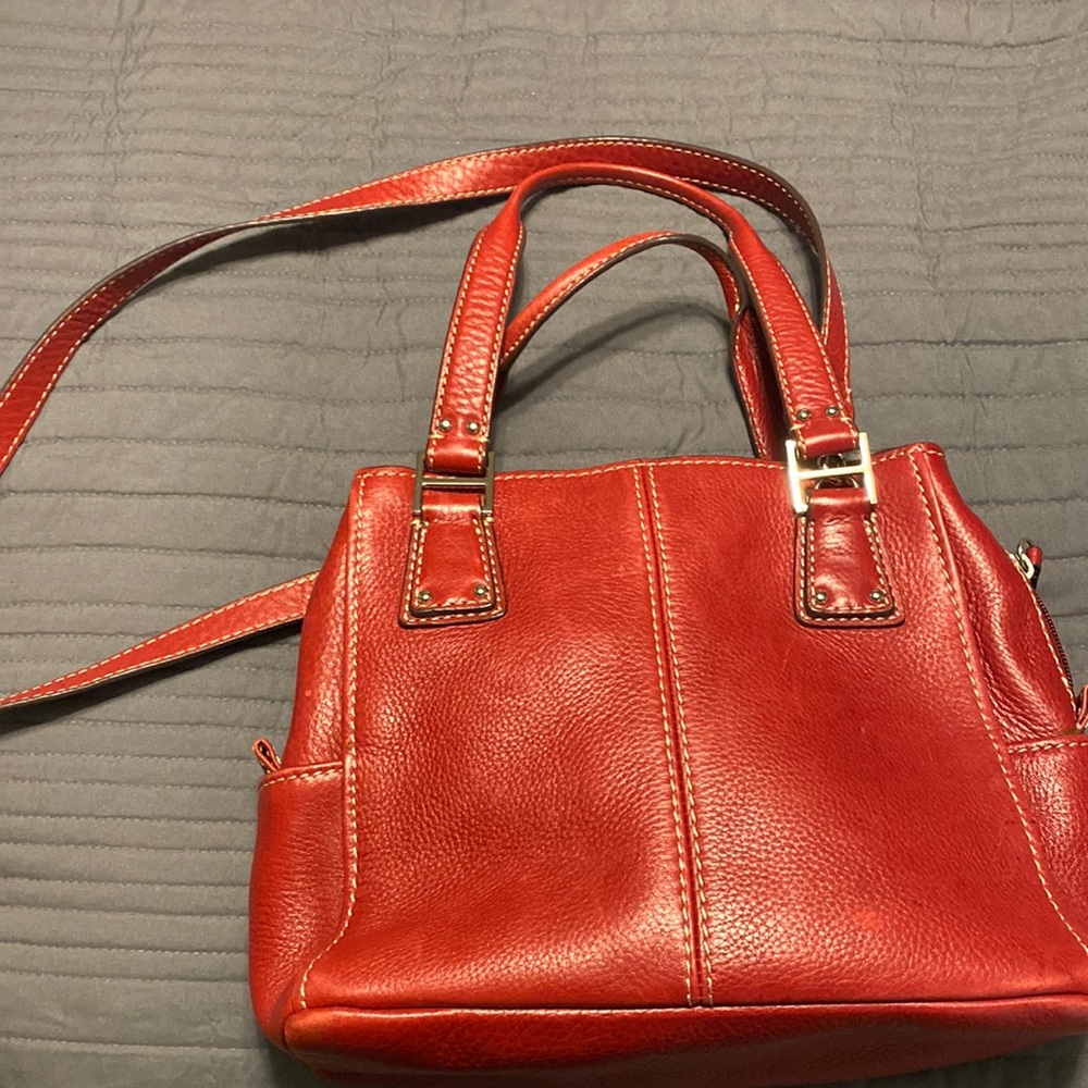 Red Fossil bag.